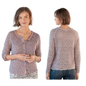 Sundance Purple Knit Cardigan